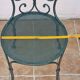 Set of 4 antique garden chairs in wrought iron from 1900.