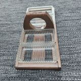 Art Deco wooden and glass servant