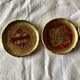 Set of six coasters with small plate