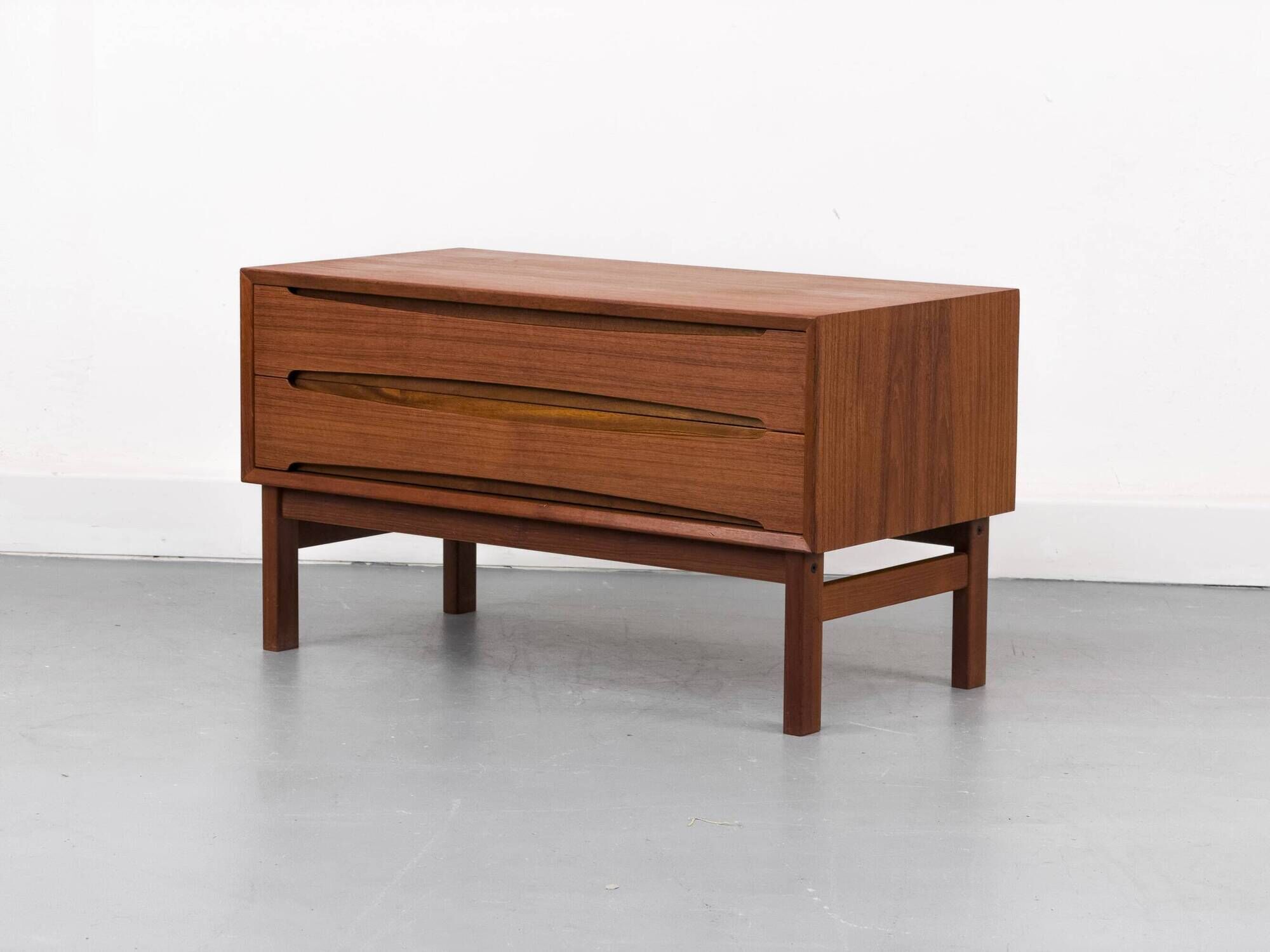 Teak Lowboard with Drawers, 1960s