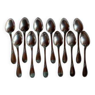 Silver metal spoons "Ercuis"