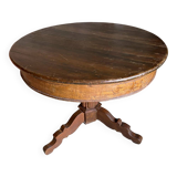 Round Rustic and Vintage Wooden Table