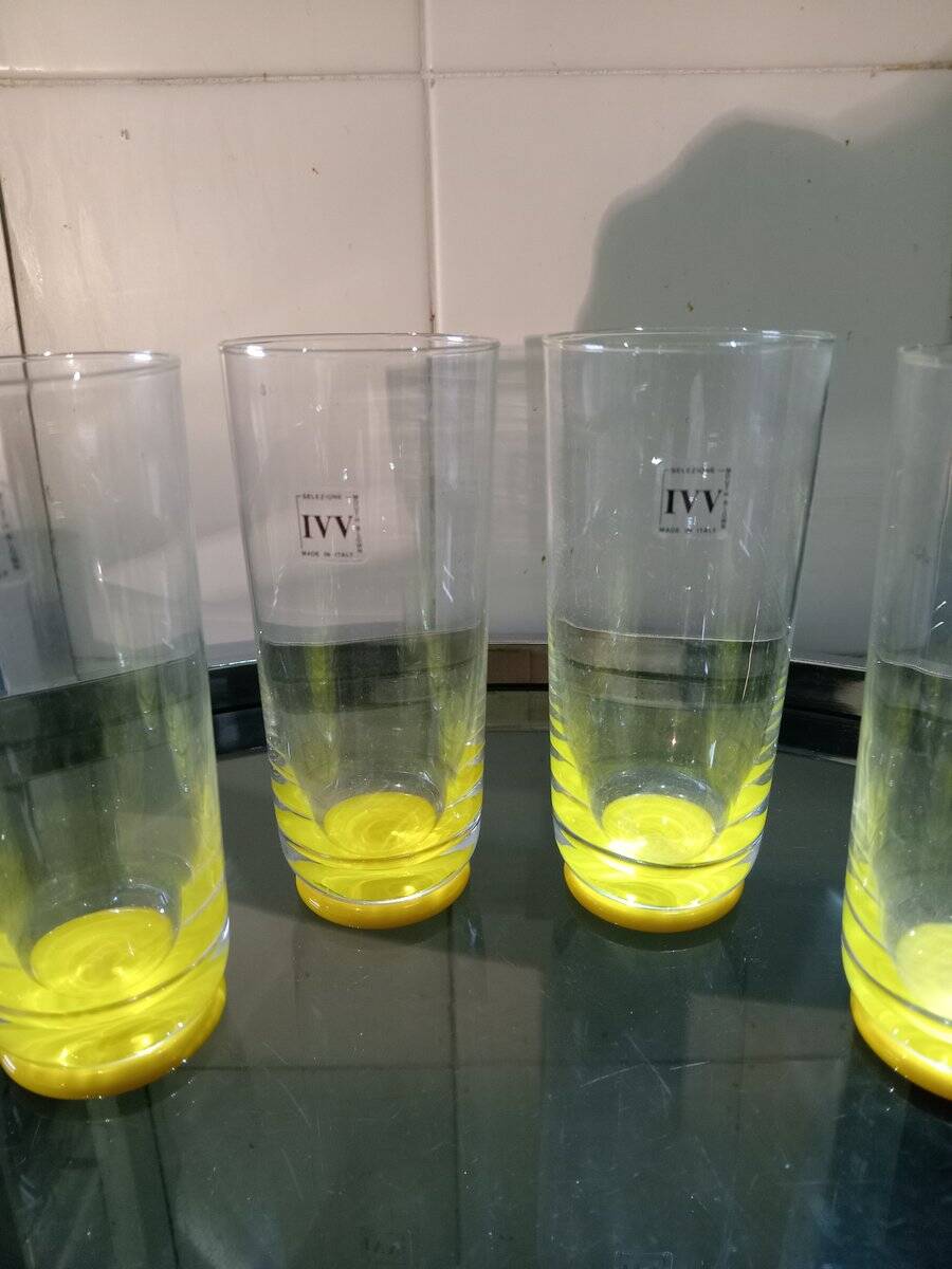 IVV vintage crystal glasses, 1980s, set of 6