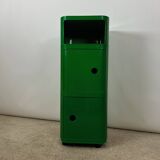 Cabinet Column in Green 'Componibili' by Anna Castelli Ferrieri for Kartell, 1960s