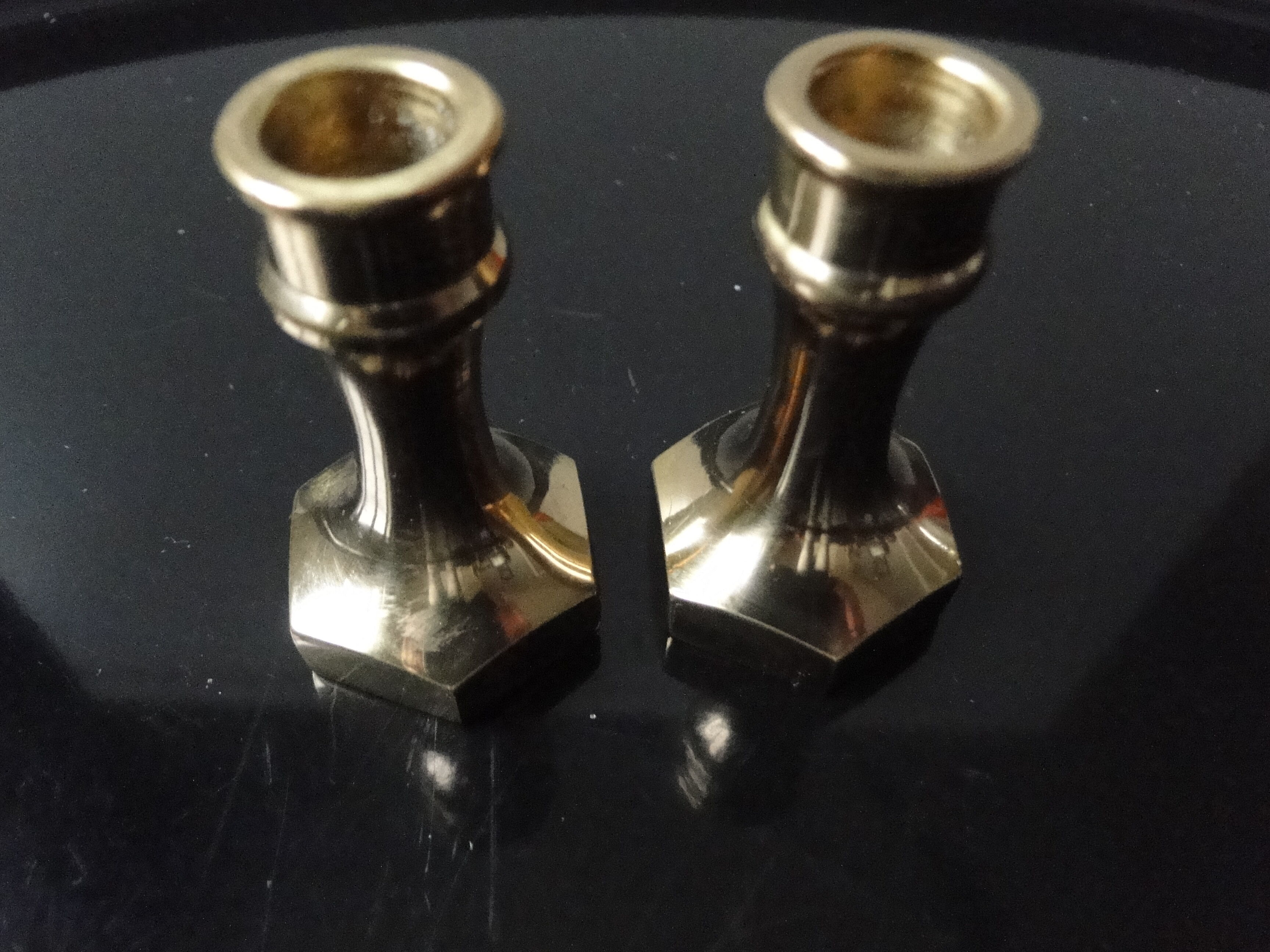 Pair of swedish brass candlesticks from the 1960s