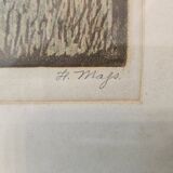 Lithograph by H. Majs