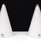 pair Teepee Glass Table Lamps 1970s France