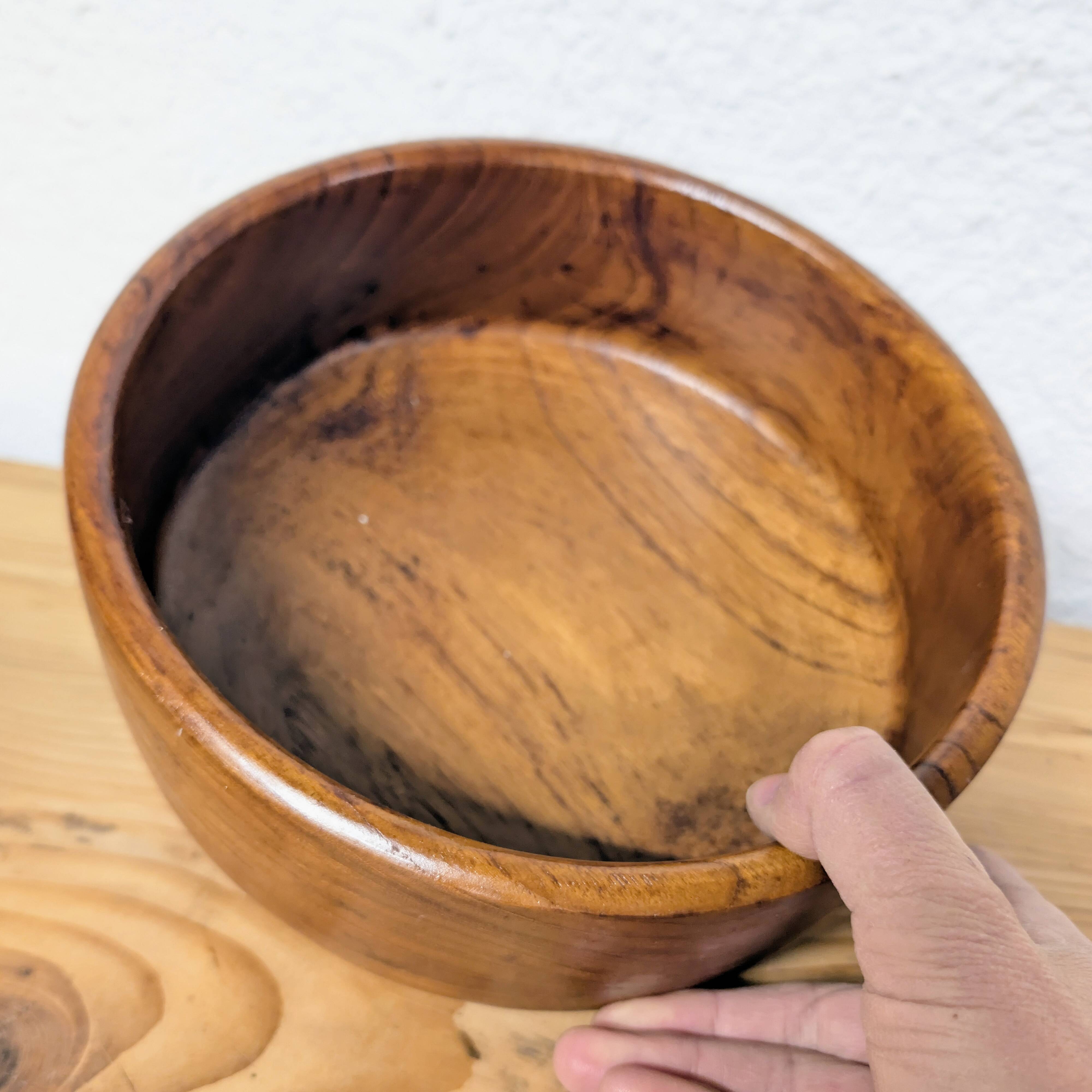 Teak salad bowl