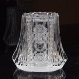 Vase,cut crystal glass,bohemia in the 1960's.