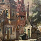 Urban landscape. Oil on canvas.