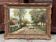 Landscape "Where time passes slowly." Oil on wood panel.