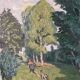 HST painting "The Ballade" by Marcel GAULT (1899-1989) painter from Franche-Comté