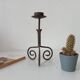 Antique wrought iron candlestick