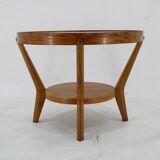 1960s Karel Kozelka & Antonin Kropacek Oak & Glass Coffee Table for Interier Prah