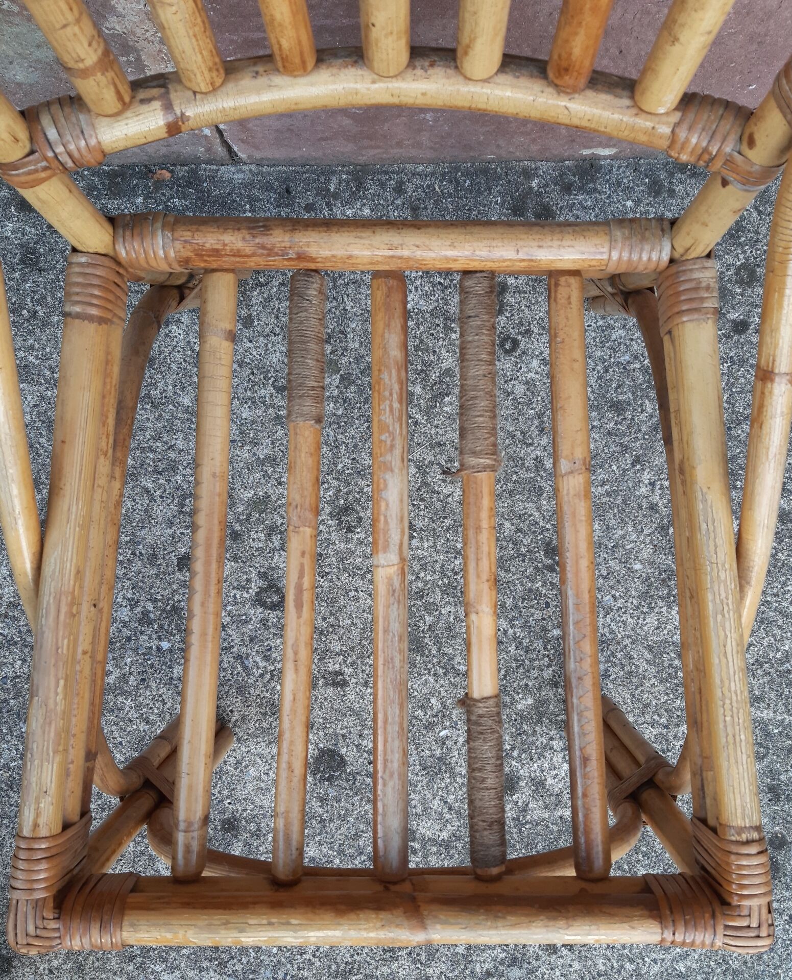 Chaises en bambou et rotin (lot de 6)