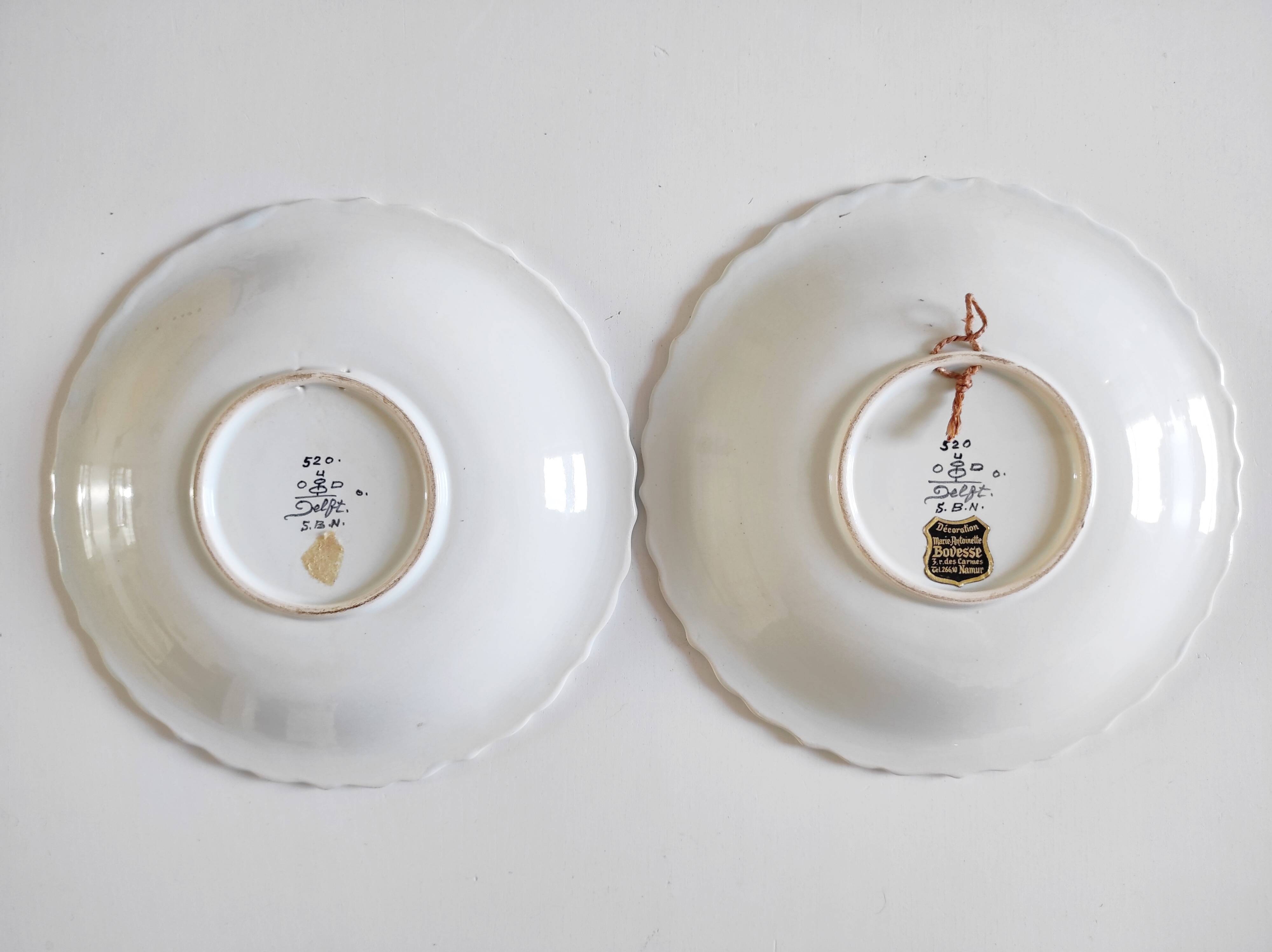 Pair of Oud Delft plates