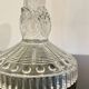 Molded glass candle holder