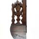 Petite étagère d’angle en bois sculpté