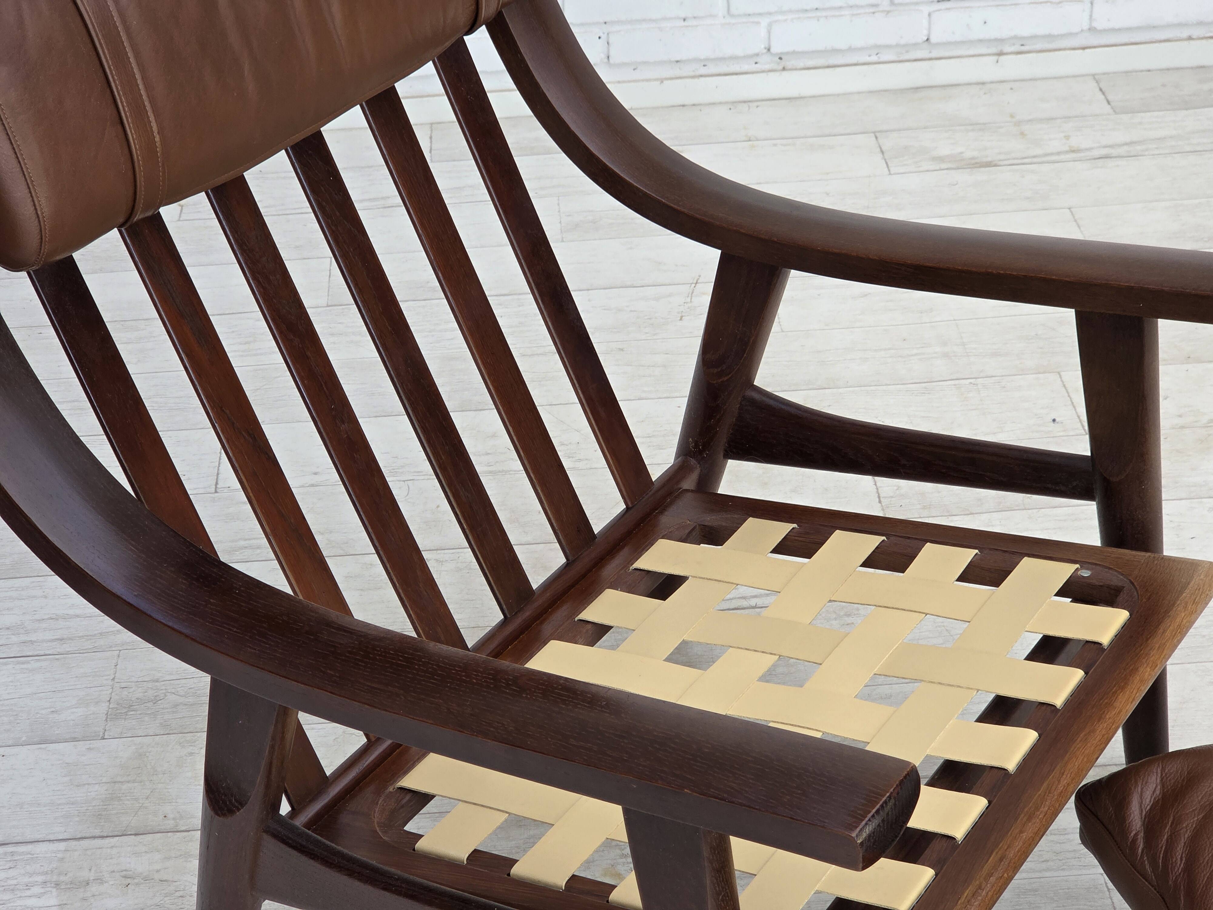 1970s, Danish design by H.J.Wegner, highback armchair, model GE530.