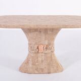 Postmodern Cream Console Table - Italian Elegance with Regency Charm