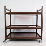 Serving Trolley By Johannes Andersen Made In Mahogany From 1960s