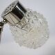 Mid-Century Crystal and Teak Table Lamps, Set of 2, 1960s