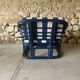 Pair of rattan armchairs 60s