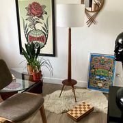 Lampadaire scandinave en teck