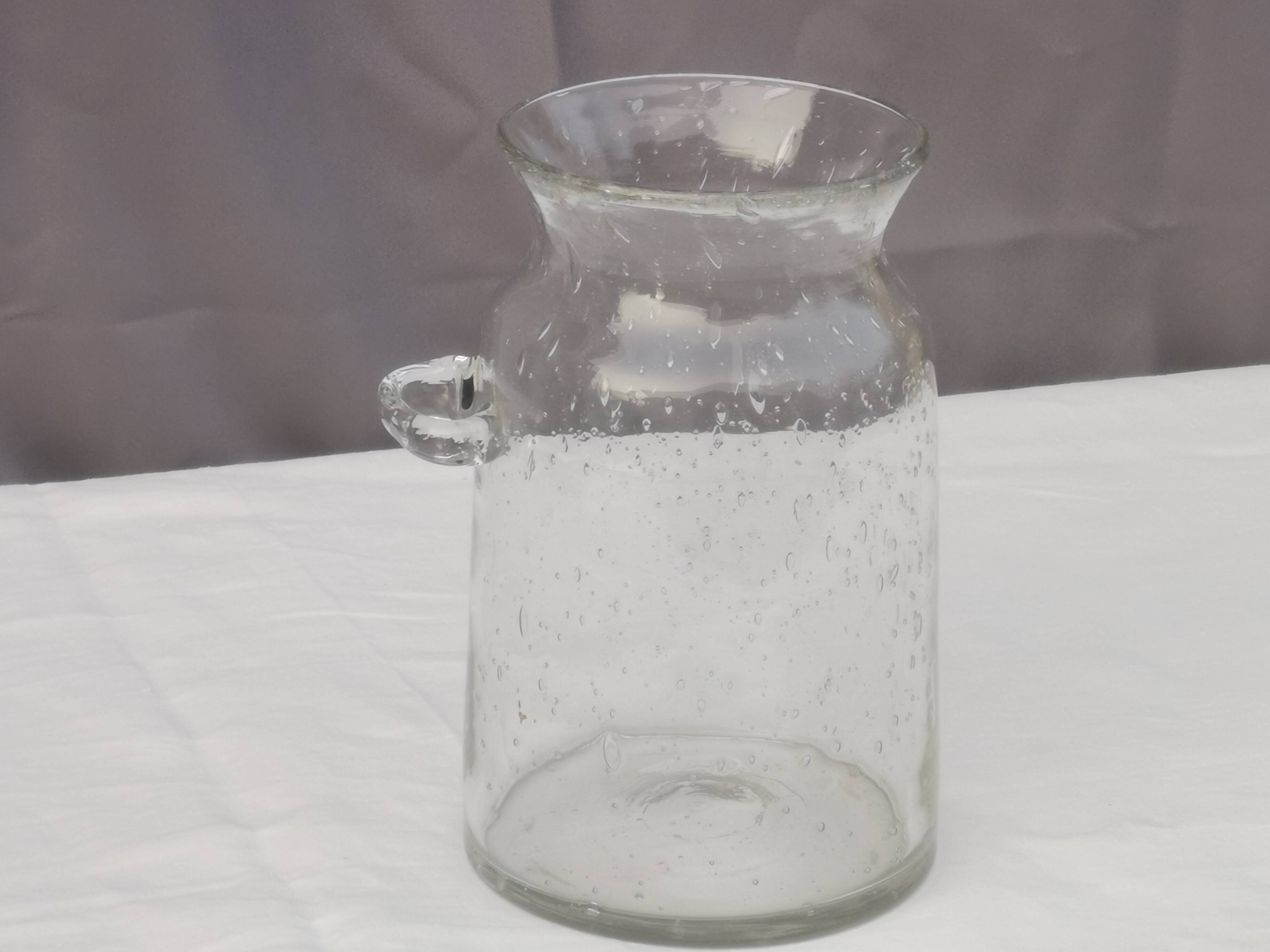 ANCIENT “BLOWN GLASS” POT 19th