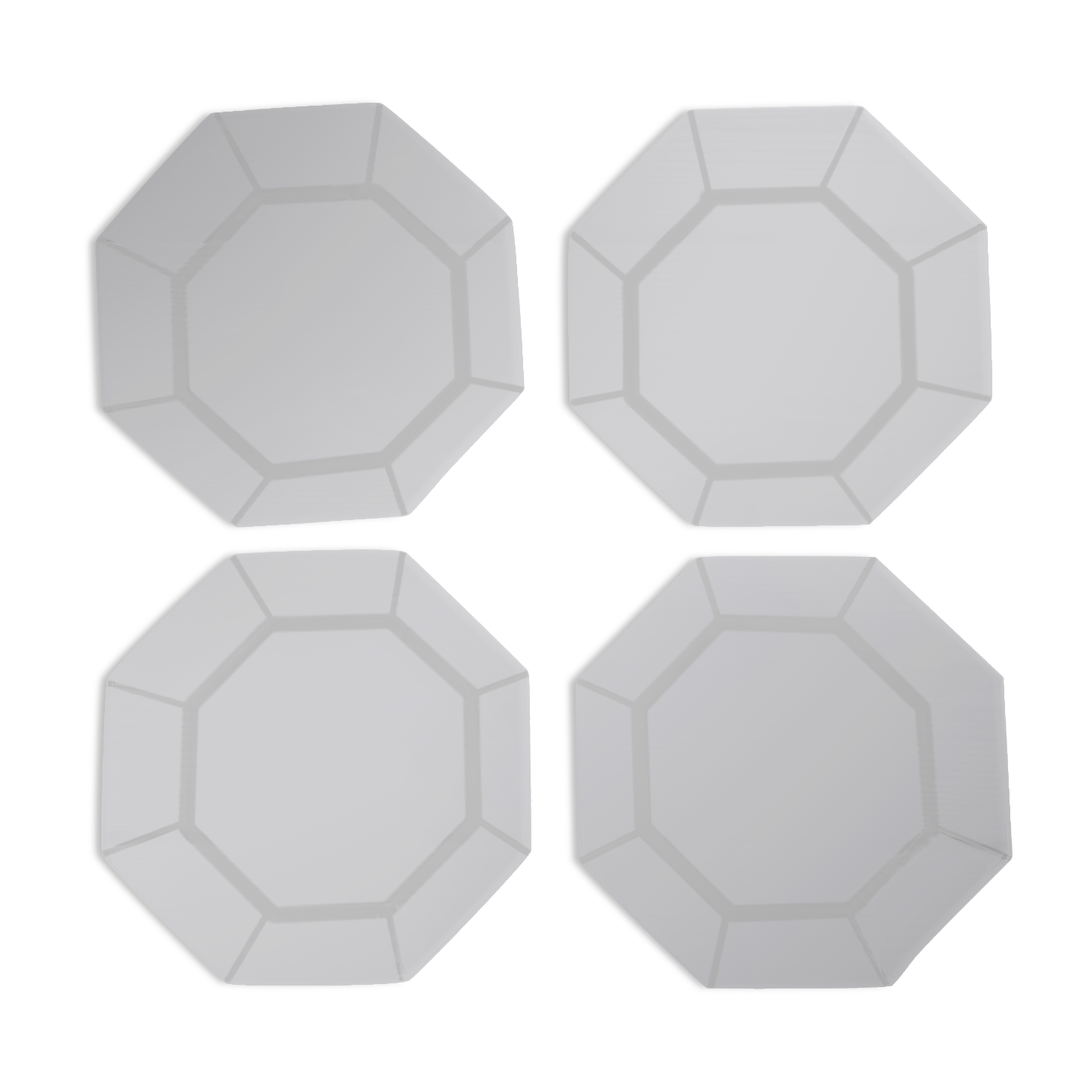 Transparent arcoroc plates