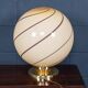 Vintage 20thc italian hand blown glass table lamp, murano