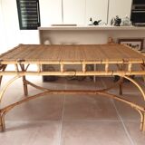 Rattan dining table