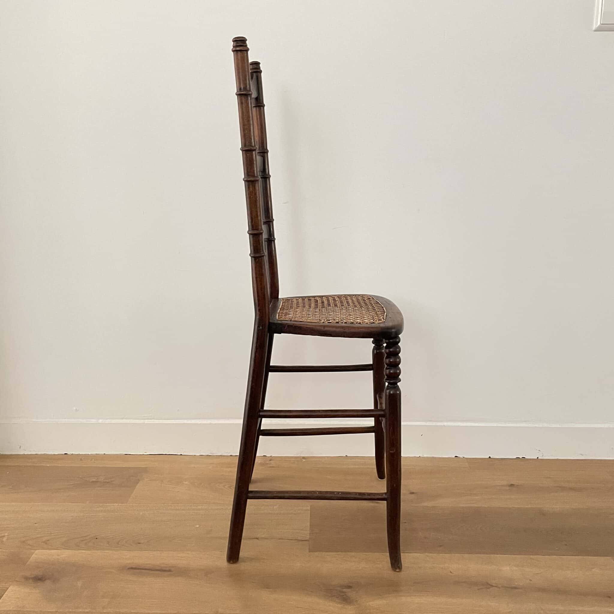English antique children's high chair, 1900s