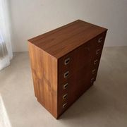 Swedish mid-century chest of drawers teak five drawers