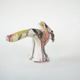 Ceramic bird sculpture, Italian design, 1970s, manufacturer: F. Ferroni