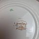 Set of 6 antique dessert plates Longwy – Violets model – Polychrome Art Nouveau decoration