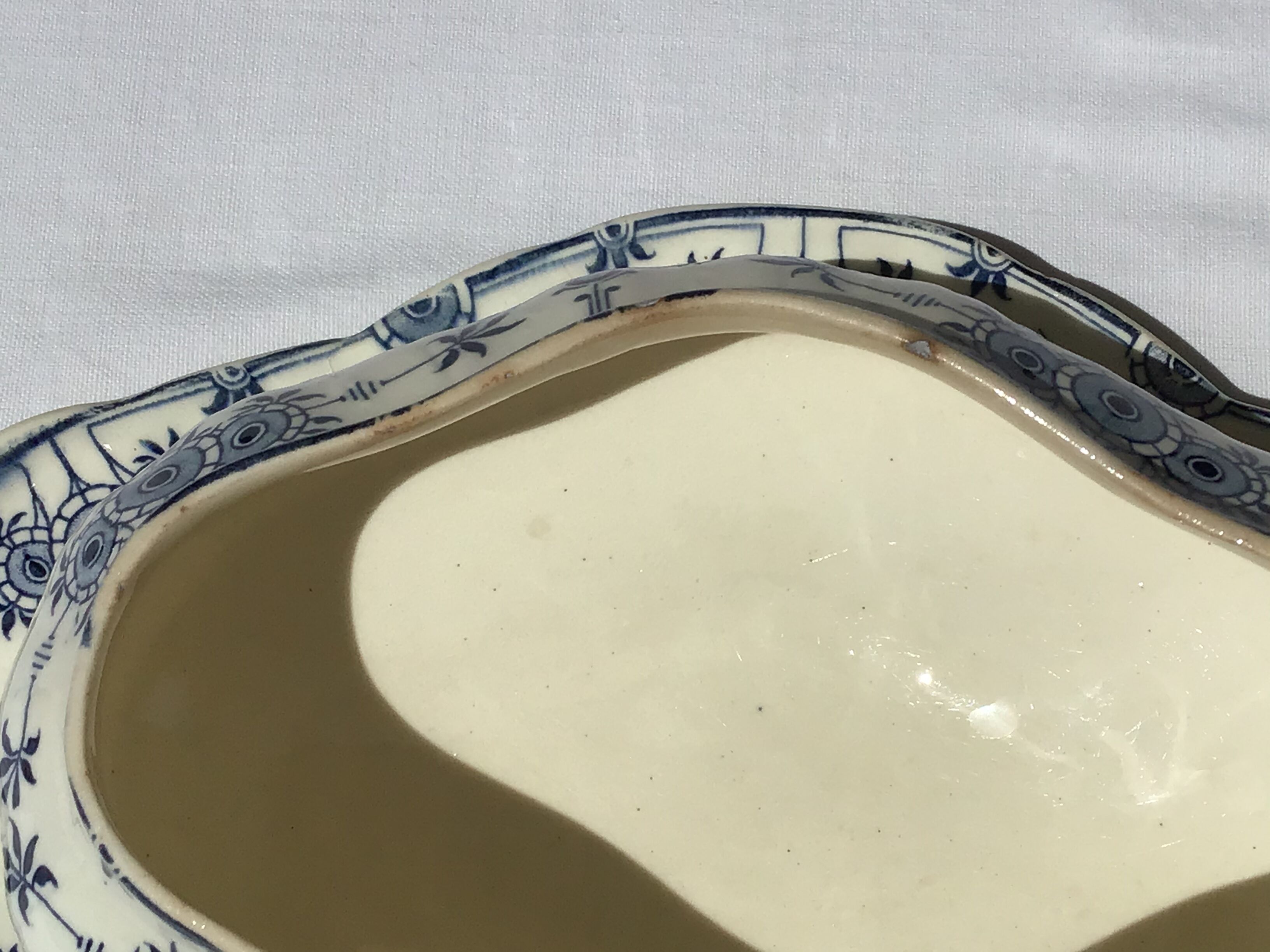 Saucière Terre de Fer Gien Copenhague bleu marine