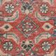 Old Antique 1955s Red Persian Heriz Rug, 274x378Cm