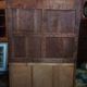 Vintage painted wooden bookshelf