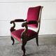 Chaise / fauteuil rose antique vintage