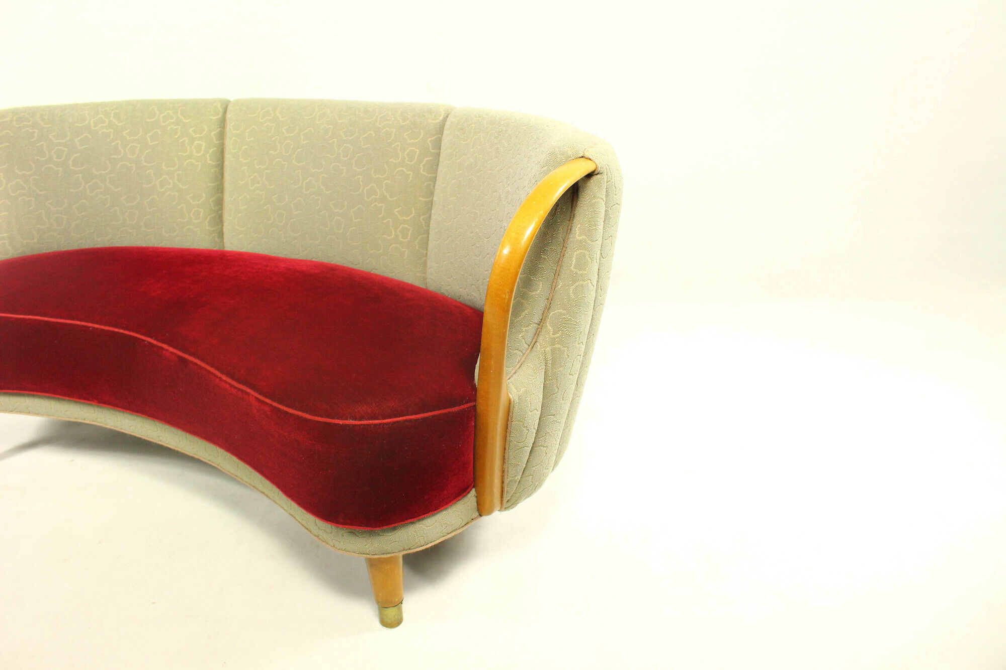 Canapé banane danoispar N.A. Jørgensen Møbelfabrik 1950