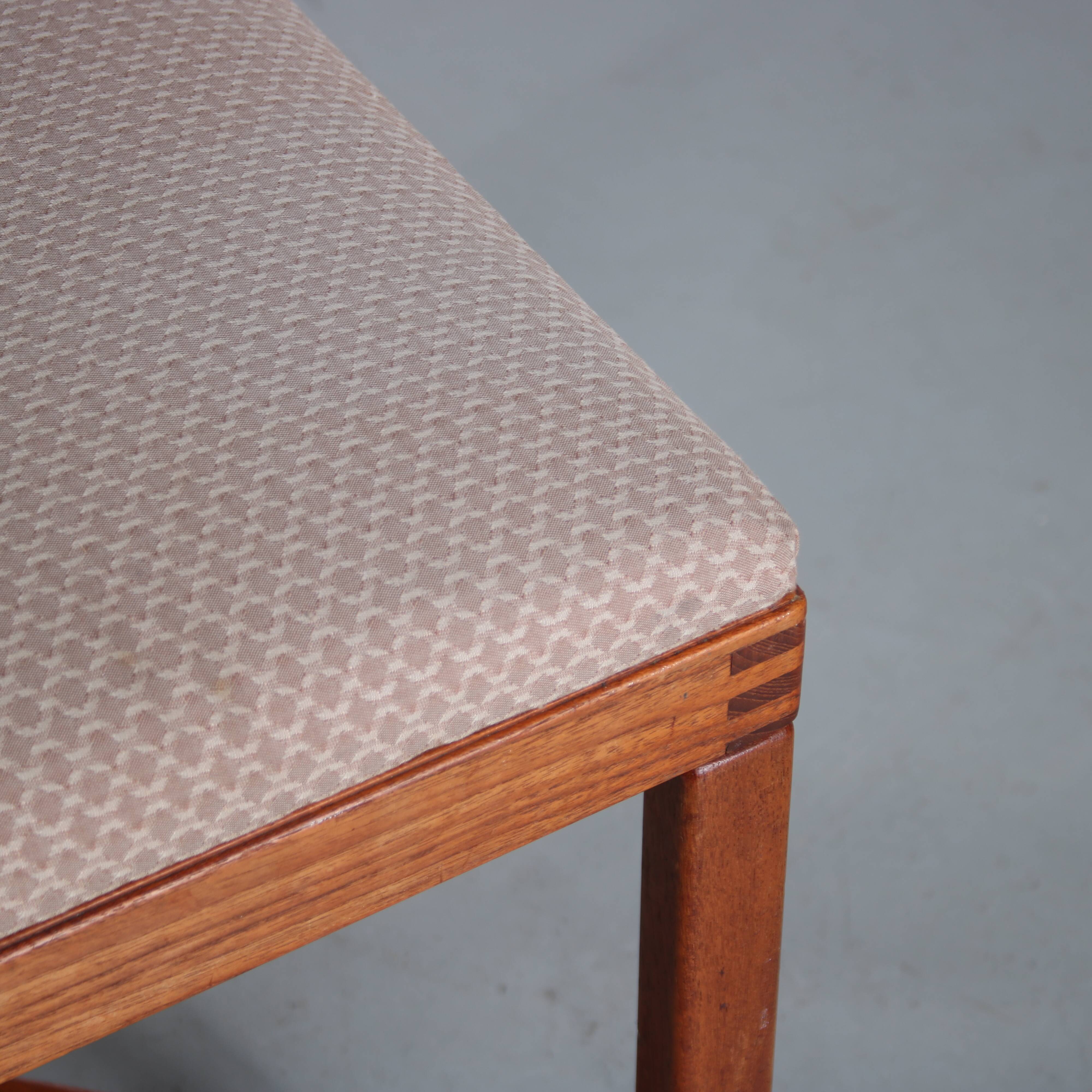 Tabouret en bois de teck des années 1960 de Norvège
