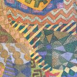 Post-pointillist painting, 60's signed M. d'Estienny