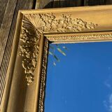 Beveled gold mirror
