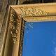 Beveled gold mirror