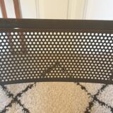 Pair of folding chairs in perforated metal