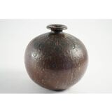 Enamelled ceramic vase