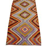 Turkish kilim rug,273x166 cm.MYK-1627