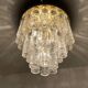 Large Brass Chandelier by Glashütte Limburg
