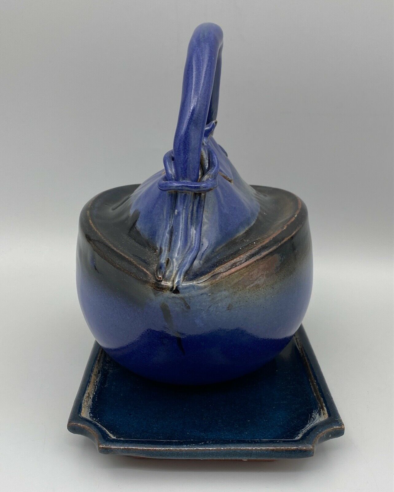 THEIERE VINTAGE PITCHER 1960 BLUE ZOOMORPH SIGNATURE TO IDENTIFY
